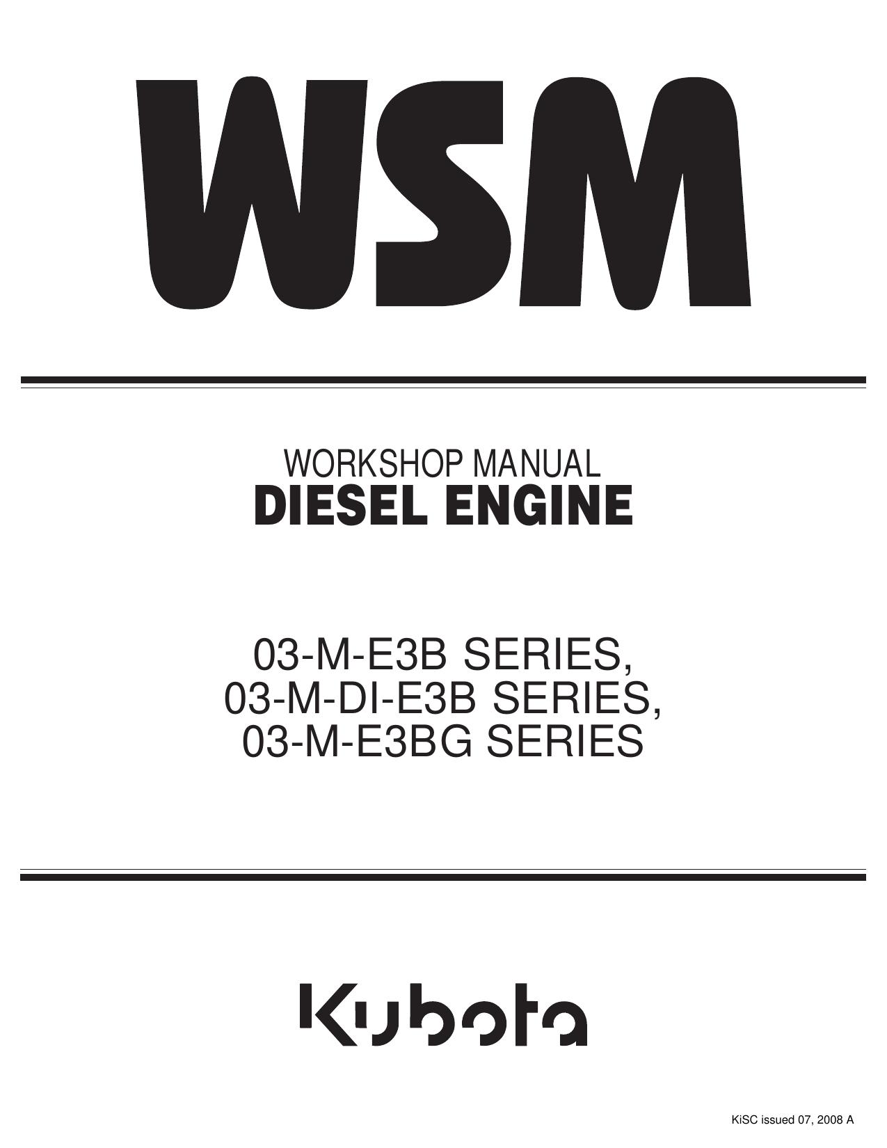 V2203-M-E3B KUBOTA  workshop manual